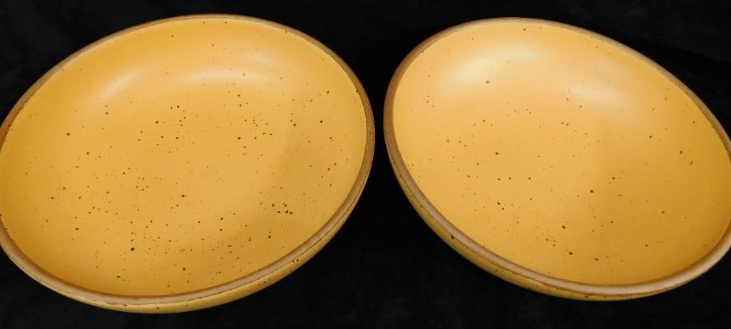 East Fork Pottery - 2 Orange 10.75" Bowls (1 of 7)