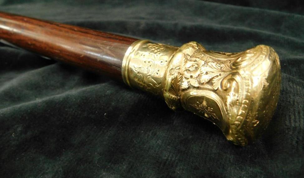 Gold Filled Handled Cane - Dated Jan. 15 1872 (1 of 7)