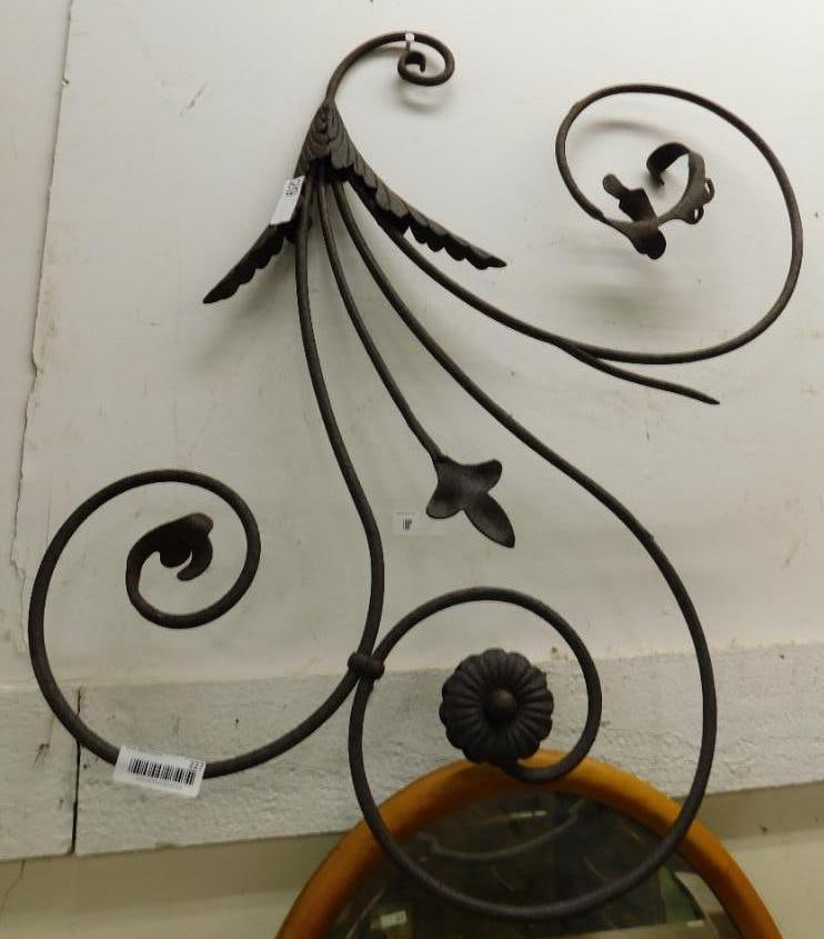Heavy Iron Floral Wall Art: 38" x 37"