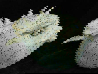 Southern Folk Art Pottery - Tim Whitten - Puffer Fish - 5.25" x 6.5" x 8.5"