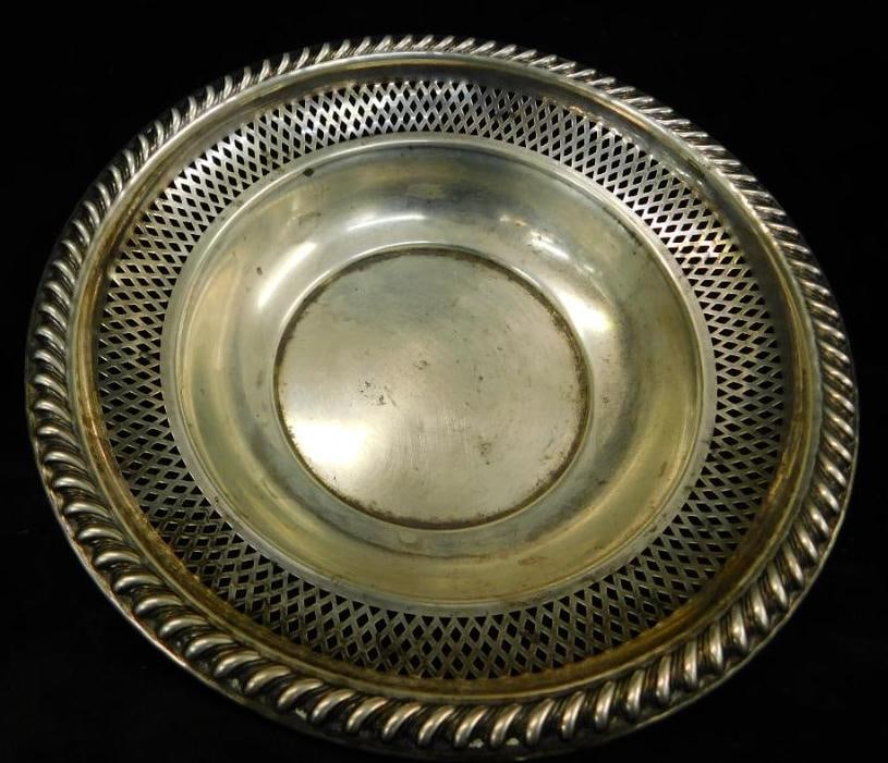 Sterling Silver - Reticulated Bowl - 70.0 Grams: See Photos For Condition and Details