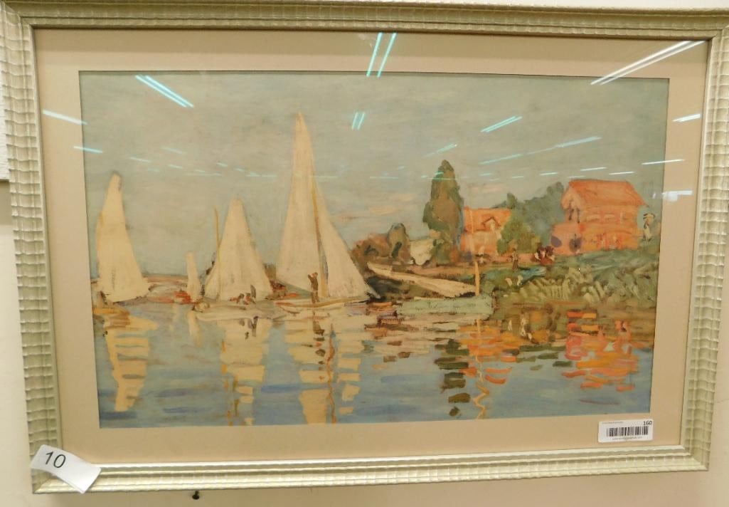 1940s Monet Print: 30" x 20"