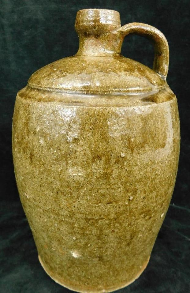 Catawba Valley - North Carolina - Pottery Jug - Circa 1900 - 11" x 7" (1 of 9)