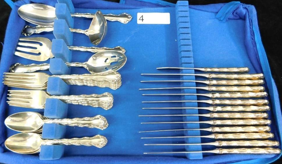Sterling Silver - Reed and Barton - Flatware Set - Tara Pattern - 2157 Grams - Plus 13 Weighted (1 of 17)