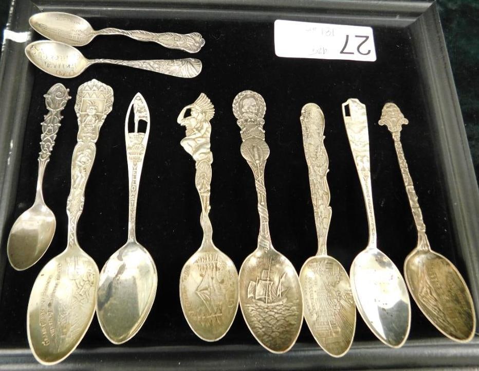 Sterling Silver - 10 Collectors Spoons - 181 Grams (1 of 15)