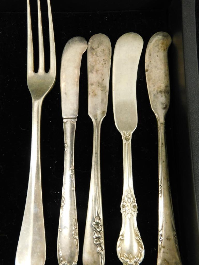 Sterling Silver - Misc. Butter Spreader Knives and Fork - 159 Grams (1 of 9)
