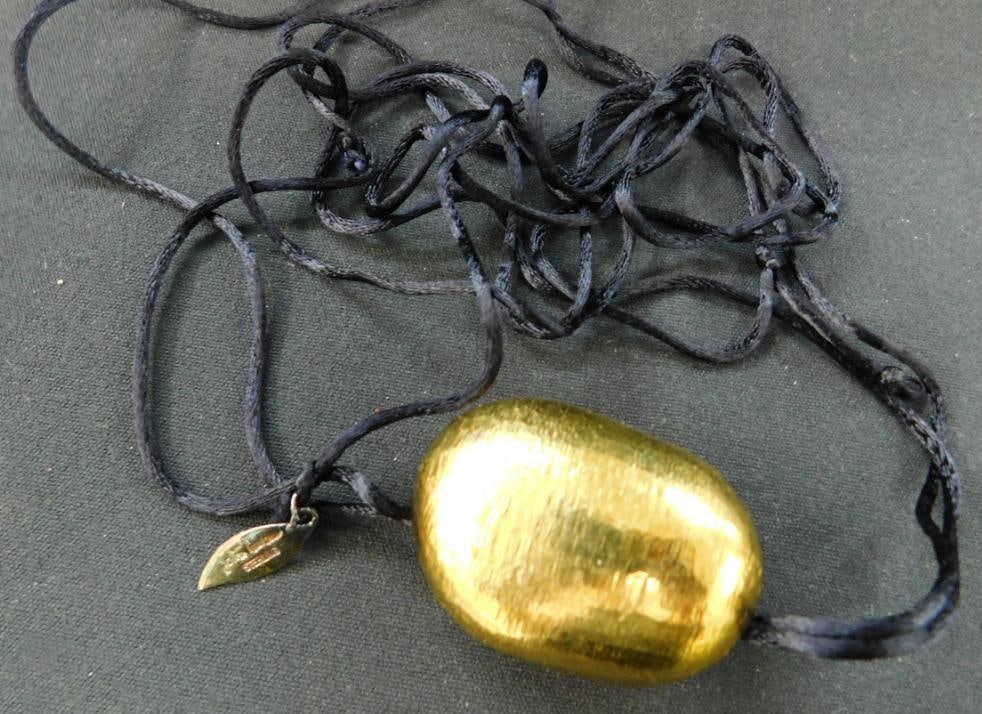 Designer John Iverson - New York - Sterling Silver on String Necklace: See Photos For Condition and Details