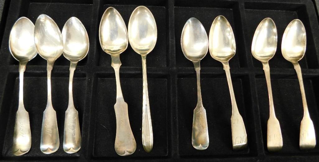 Coin Silver - Misc. Spoons - 152 Grams (1 of 8)