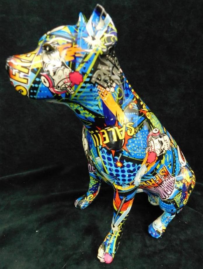 Modern Art Dog Figure - 10.5" x 10" x 4" (1 of 11)