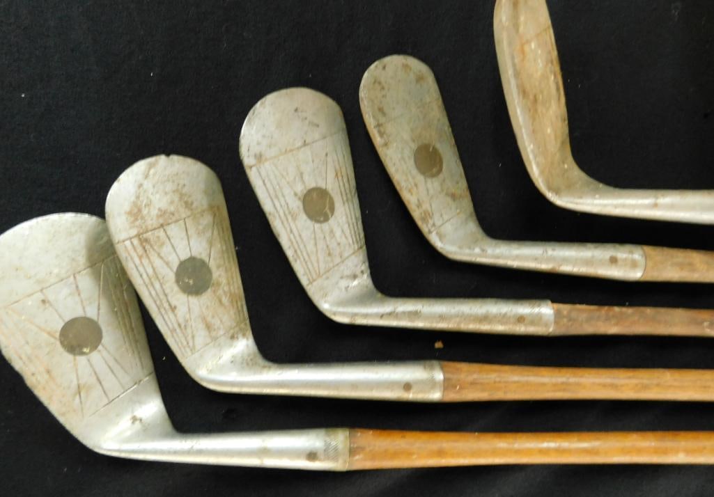 Vintage Golf Clubs - Wood Shafts - 6 Total - Nibuck (1 of 13)