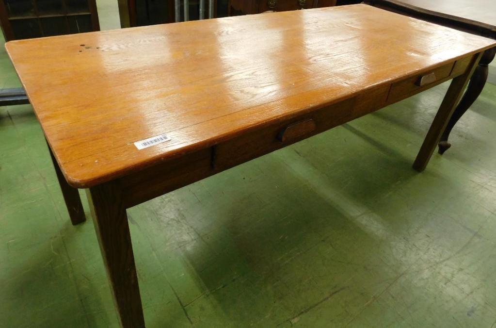 Two Drawer Clemson Desk: 30.5" x 72" x 30"