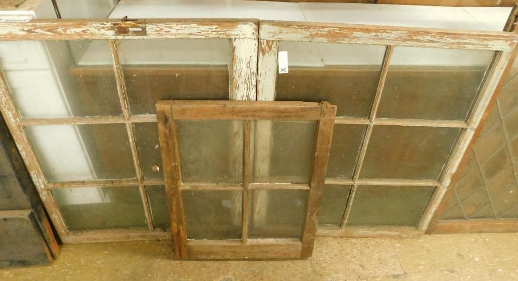 3 Early Windows: 34" x 27" for the Large Ones