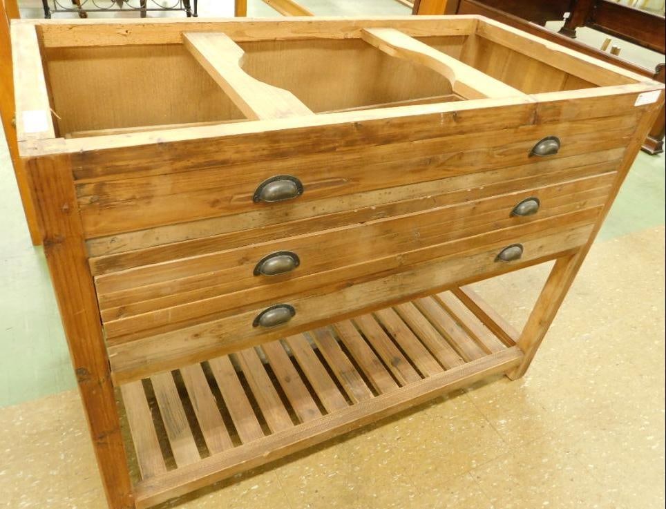 Modern 1 Drawer Sink Cabinet Base (1 of 7)