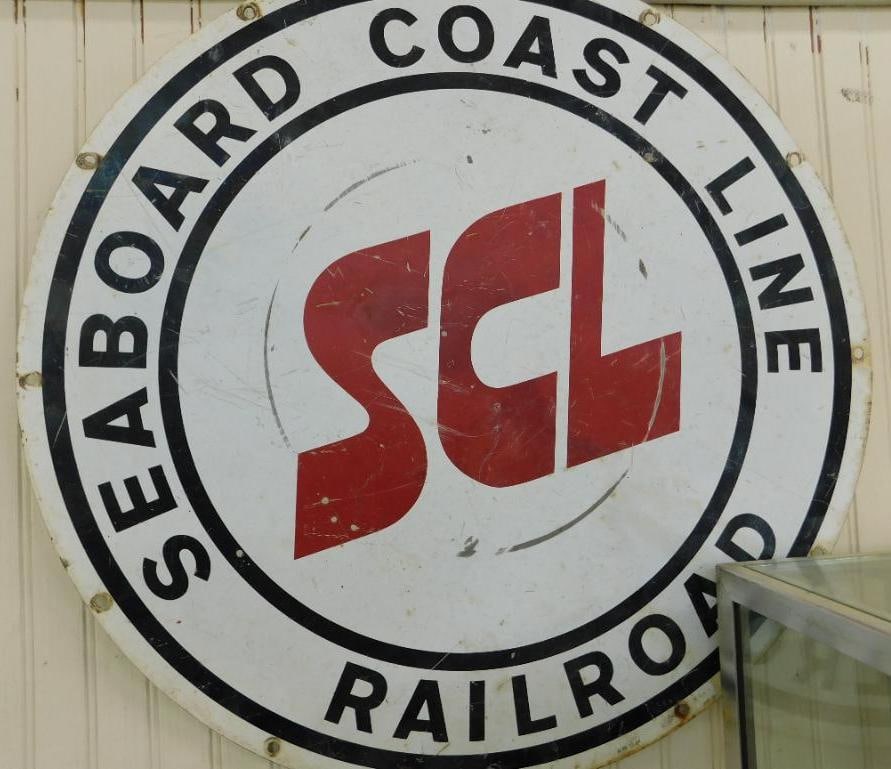 Seaboard Coast Line Railroad Metal Sign - Advertising - 24" Round (1 of 9)