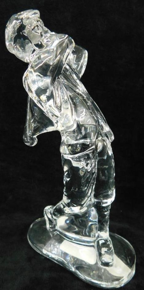 Waterford Crystal - Male Golfer Figure 6.5" x 3.5" x 2" (1 of 8)