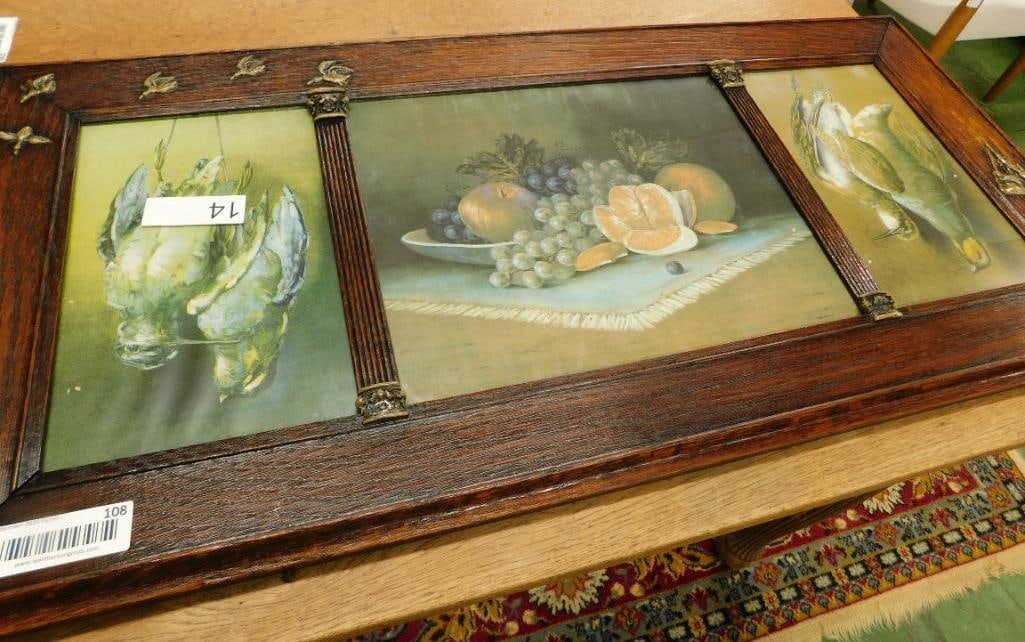 Vintage Hunting Print - Decorated Frame - Still Life Center (1 of 8)