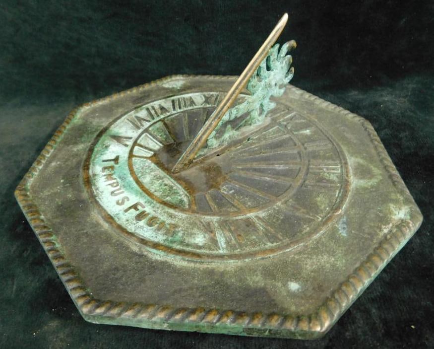 Bronze Scorpion Sun Dial - 7.5" x 7.5" x 3.5": See Photos for Details and Condition