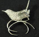 Platinum Grainger McKoy Bird Brooch with Diamond - 9.7 Grams TW