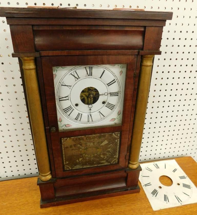 Vintage Seth Thomas Weighted Clock - Key and Both Weights - Extra Face (1 of 13)