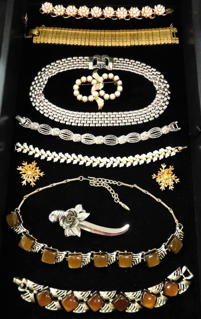 Costume Jewelry - Signed Coro - 10 Pieces: See Photos For Details and Condition