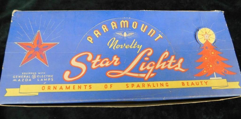 Vintage Paramount Star Christmas Lights in Original Box - Look Unused: See Photos For Condition and Details