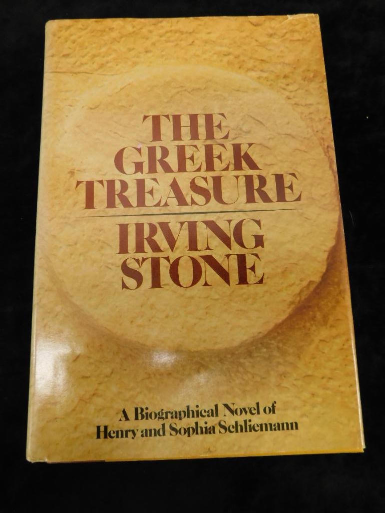 First Edition - Author Signed - Irving Stone - "The Greek Treasure" (1 of 9)