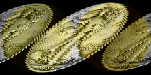 Pair of 1934 Silver Walking Liberty Half Dollars