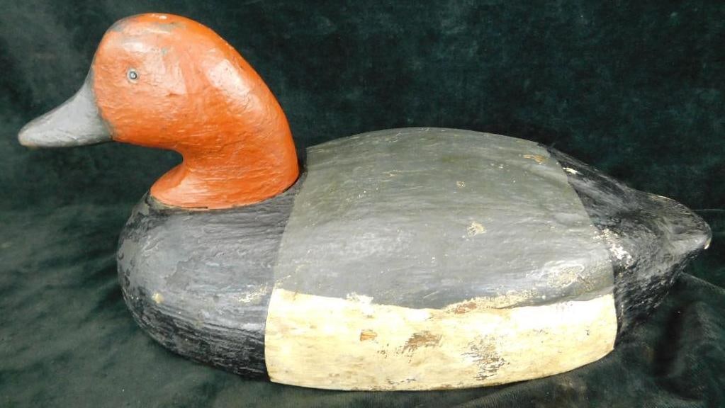 Vintage Large Duck Decoy - Unsigned - 7.5" x 17" x 8" (1 of 9)