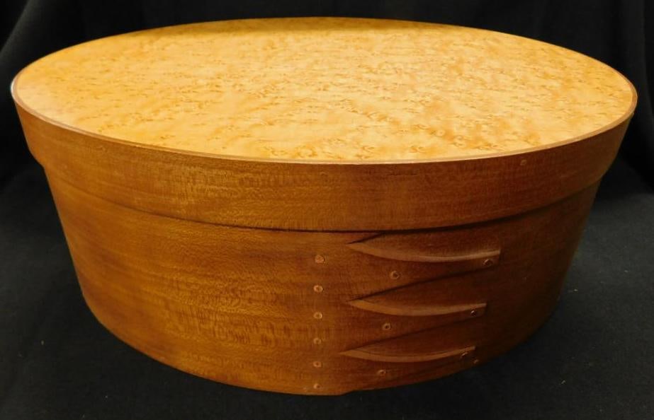 Hand Made Shaker Box with Lid - Copper Nails - Signed - 4.75" x 11.5" x 8.25" (1 of 8)