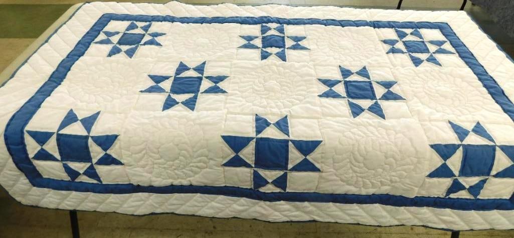 Machine Sewn Childs Quilt - 58" x 40" (1 of 10)