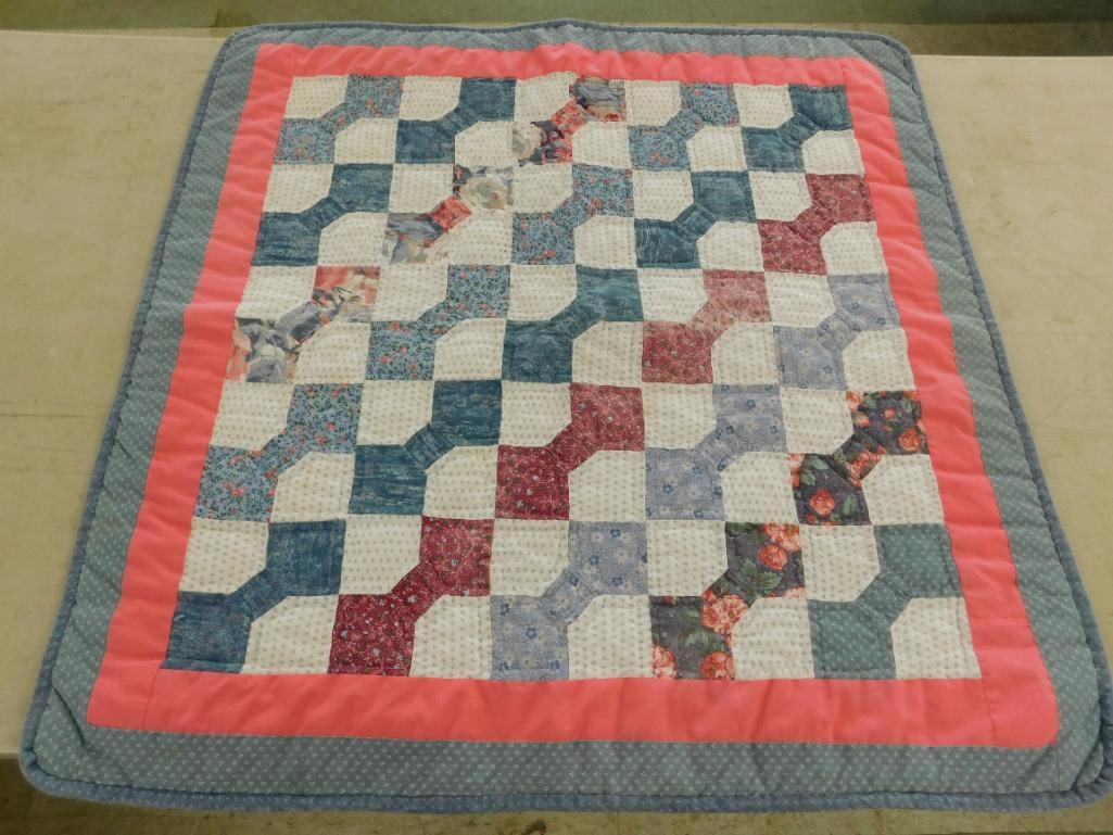 Machine Sewn Childs Quilt - 29" x 29.5" (1 of 13)