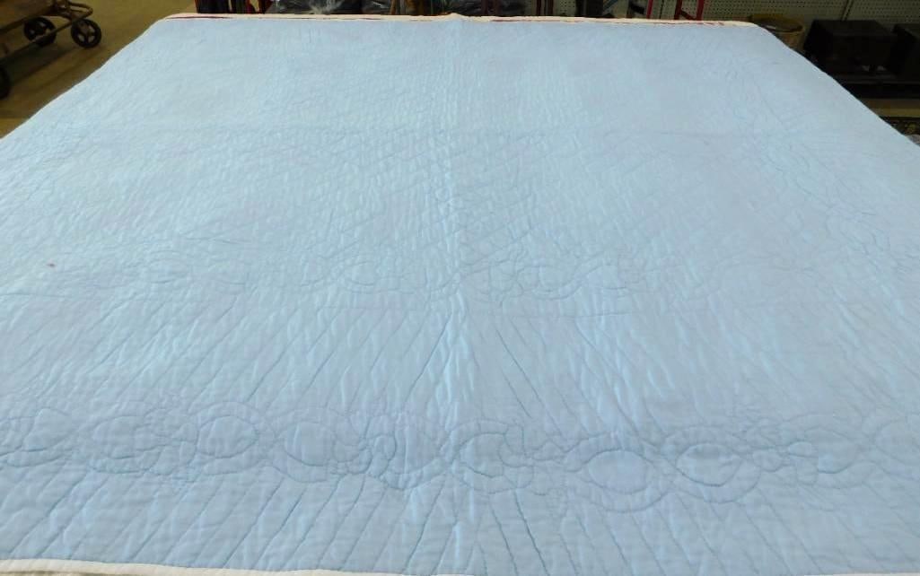 Hand Sewn Quilted Bed Cover - 120" x 104" (1 of 10)