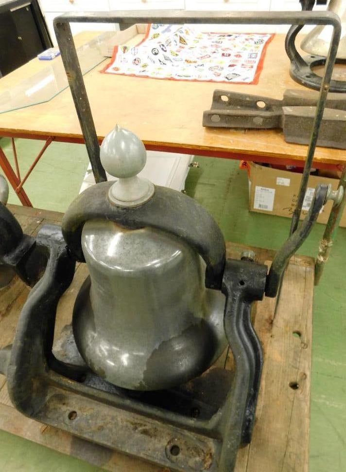 Vintage Locomotive Bell - With Clapper - 30" x 24"x 27" (1 of 15)