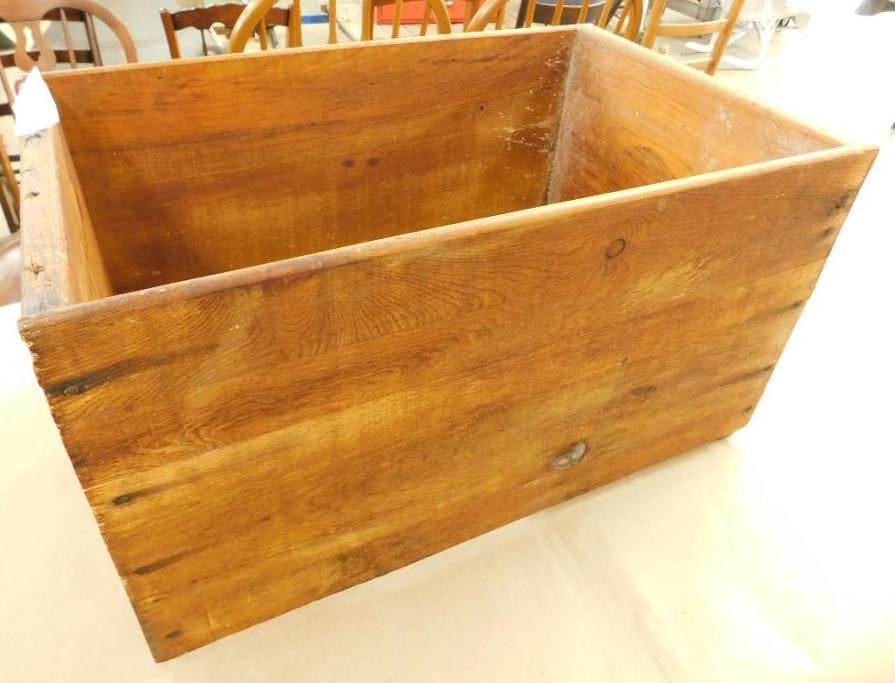 Vintage Wood Crate - 11" x 19.5" x 12.5": See Photos For Condition and Details