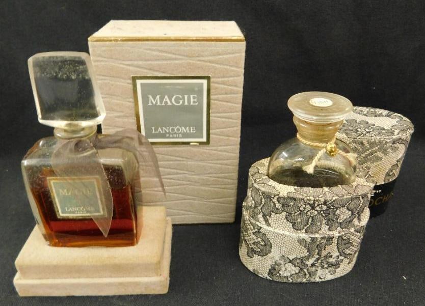 Pair Perfume Bottles - Original Boxes - Lancome 3.5" Maggie - Marcel Rochas 2.5" Femme (1 of 10)