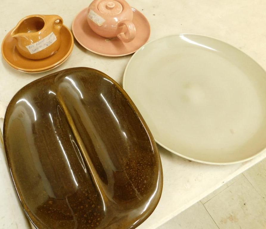 Russel Wright - Iroquois - MCM - 7 Piece Misc. Color Plateware: See Photos For Details and Condition