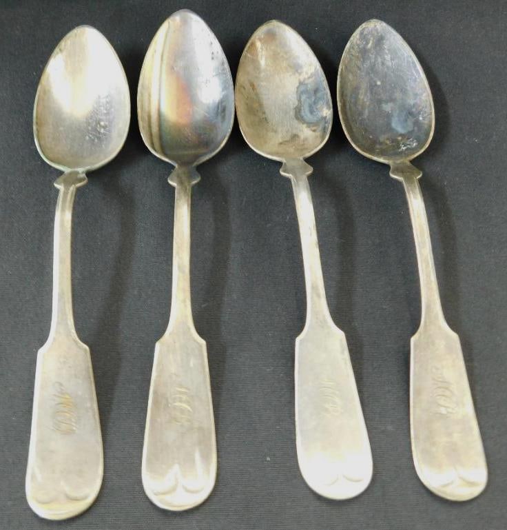 Coin Silver - 4 Spoons - 203 Grams (1 of 8)