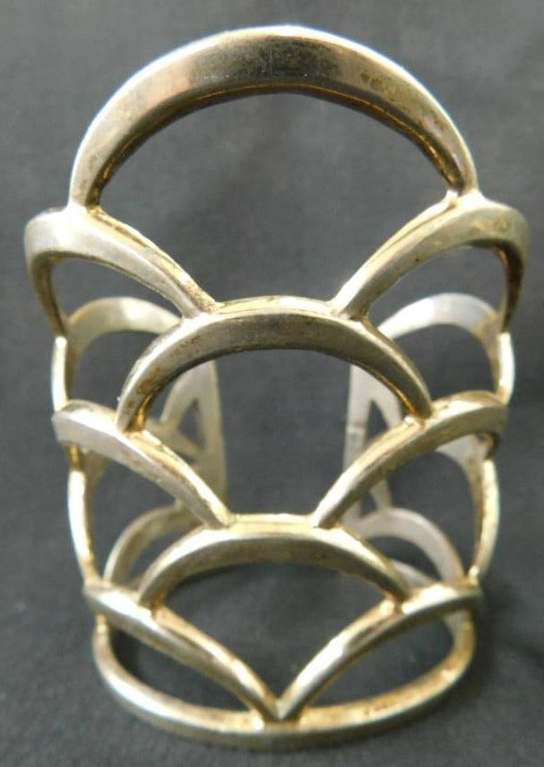 Nettie Rosenstien sterling silver Cuff Bracelet - Oversized - 100 Grams #1 - Signed (1 of 7)