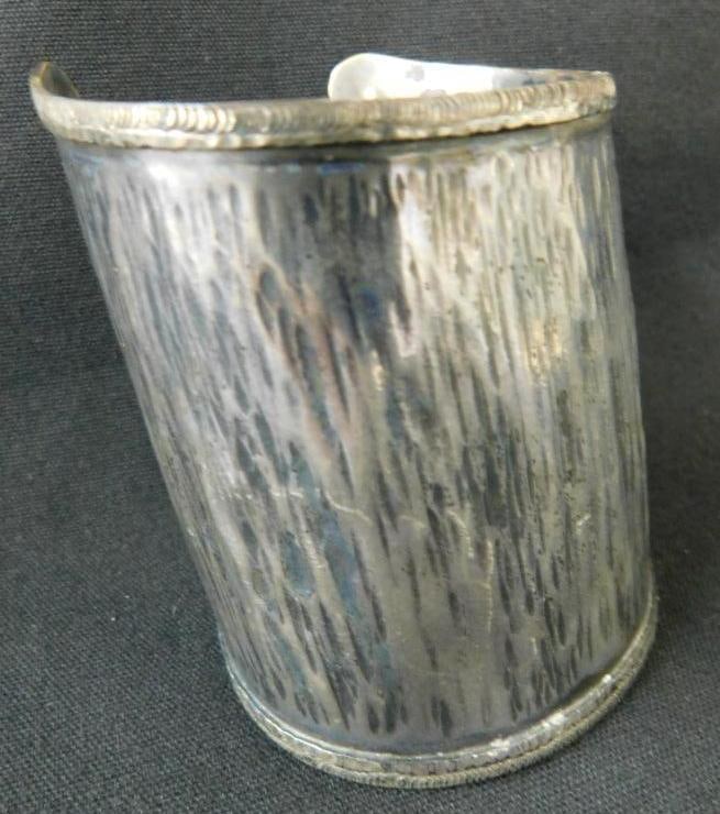 Sterling Silver - Cuff Bracelet - 60 Grams: See Photos For Details and Condition