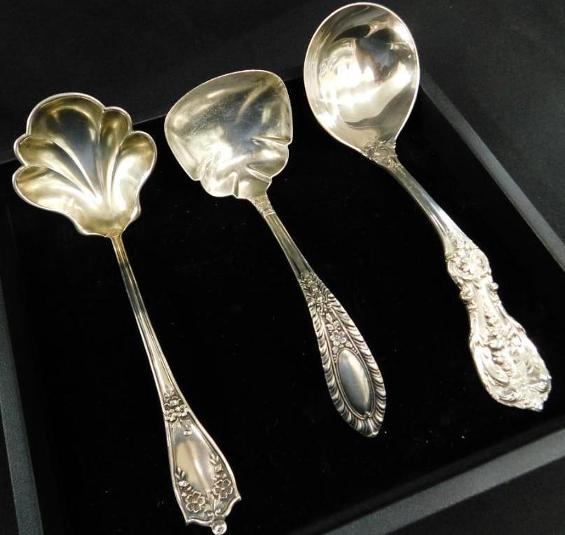 Sterling Silver - 3 Larger Ladles - 152 Grams (1 of 13)