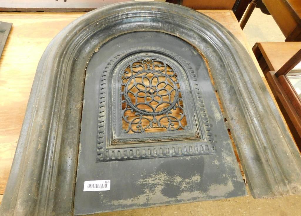 Complete 2 Piece Fireplace Set - 32" x 30.5": See Photos For Details and Condition
