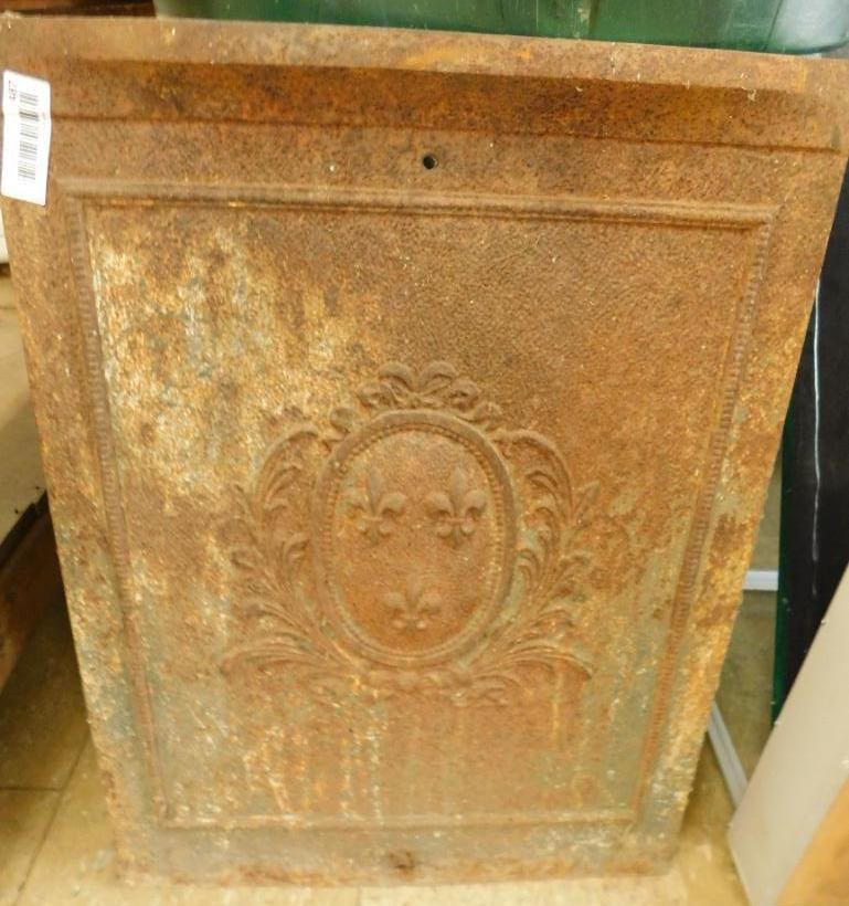 Fleur Di Lis Fireplace Front - 27" x 20": See Photos For Details and Condition