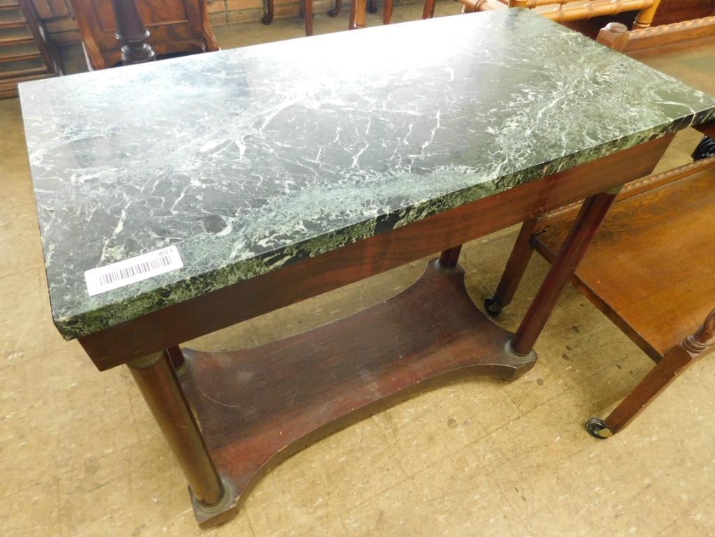 Marble Top Empire Stand - 27" x 31" x 15": See Photos For Details and Condition