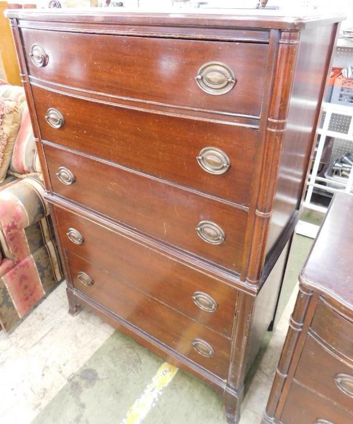 Huntley Furniture - 3 Over 2 Tall Dresser - 51.5" x 34" x 20": See Photos For Condition and Details