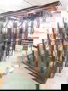 Henredon Large 4 Door Lighted Curio Cabinet - Mirrored Back - 84" x 71" x 15.5"