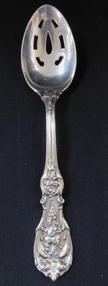 Sterling Silver - Reed and Barton - Francis I - Slotted Serving Spoon - 92 Grams (1 of 9)