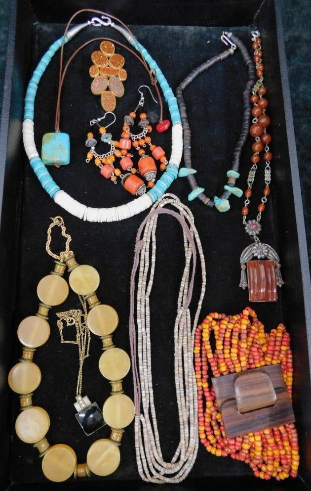Tray Lot of Misc. Costume Jewelry - Some Signed (1 of 11)
