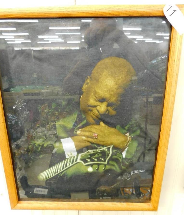 2002 Framed BB King King Road Show T-Shirt - 20.5" x 17" (1 of 6)