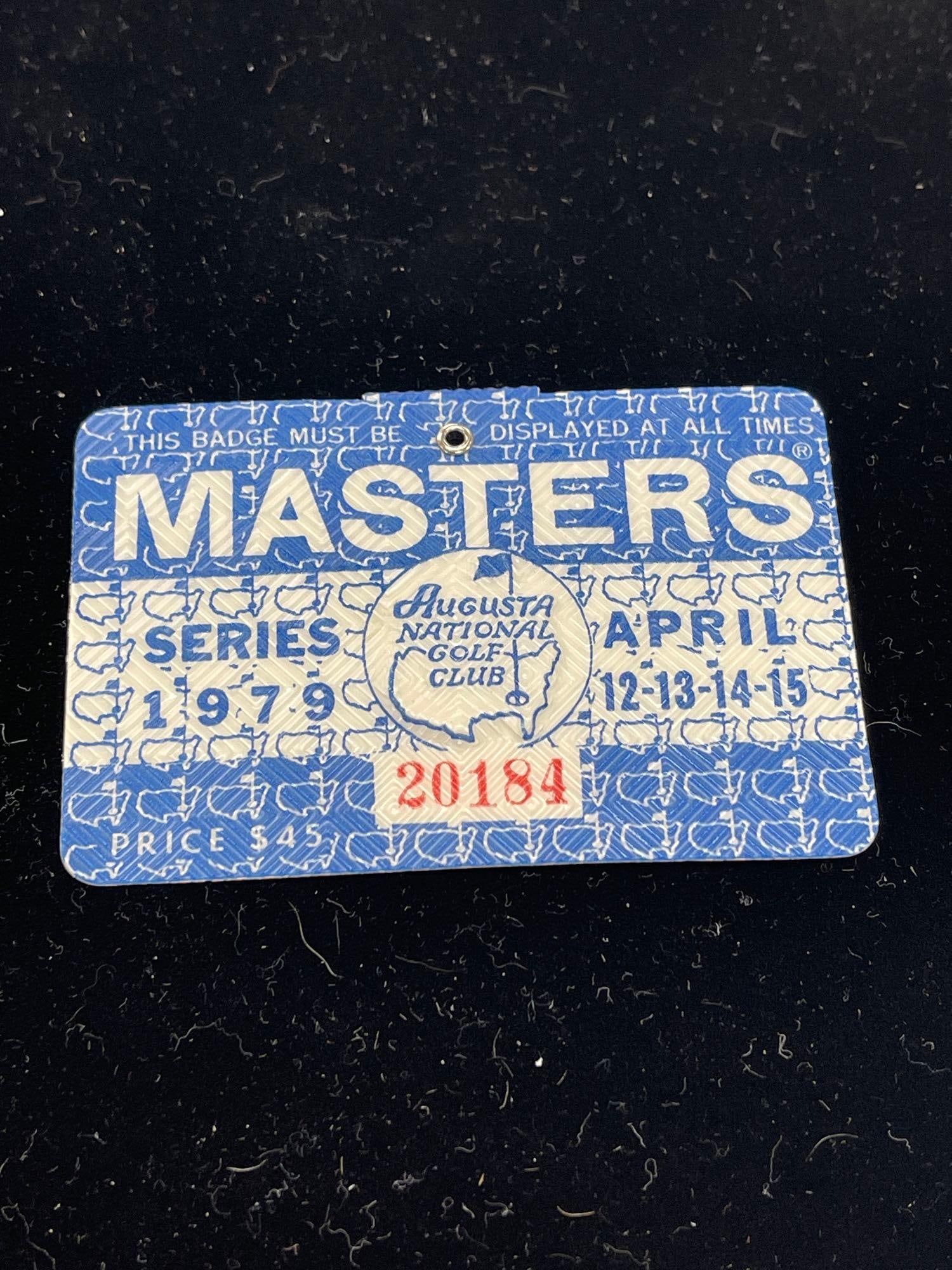 1979 Masters badge (1 of 2)