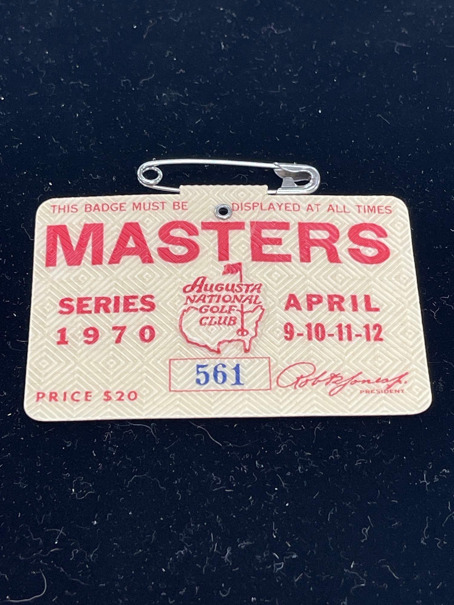 1970 masters badge (1 of 2)